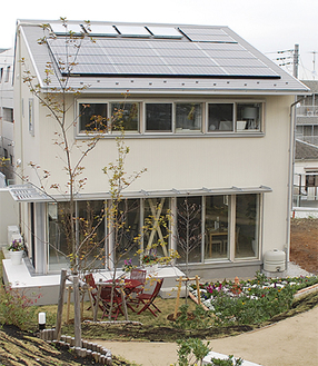 一般公開されている脱温暖化モデル住宅（緑区）