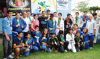 現地では武道の大会も行われている