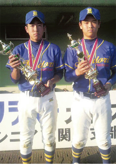 寺山選手（左）と日高選手