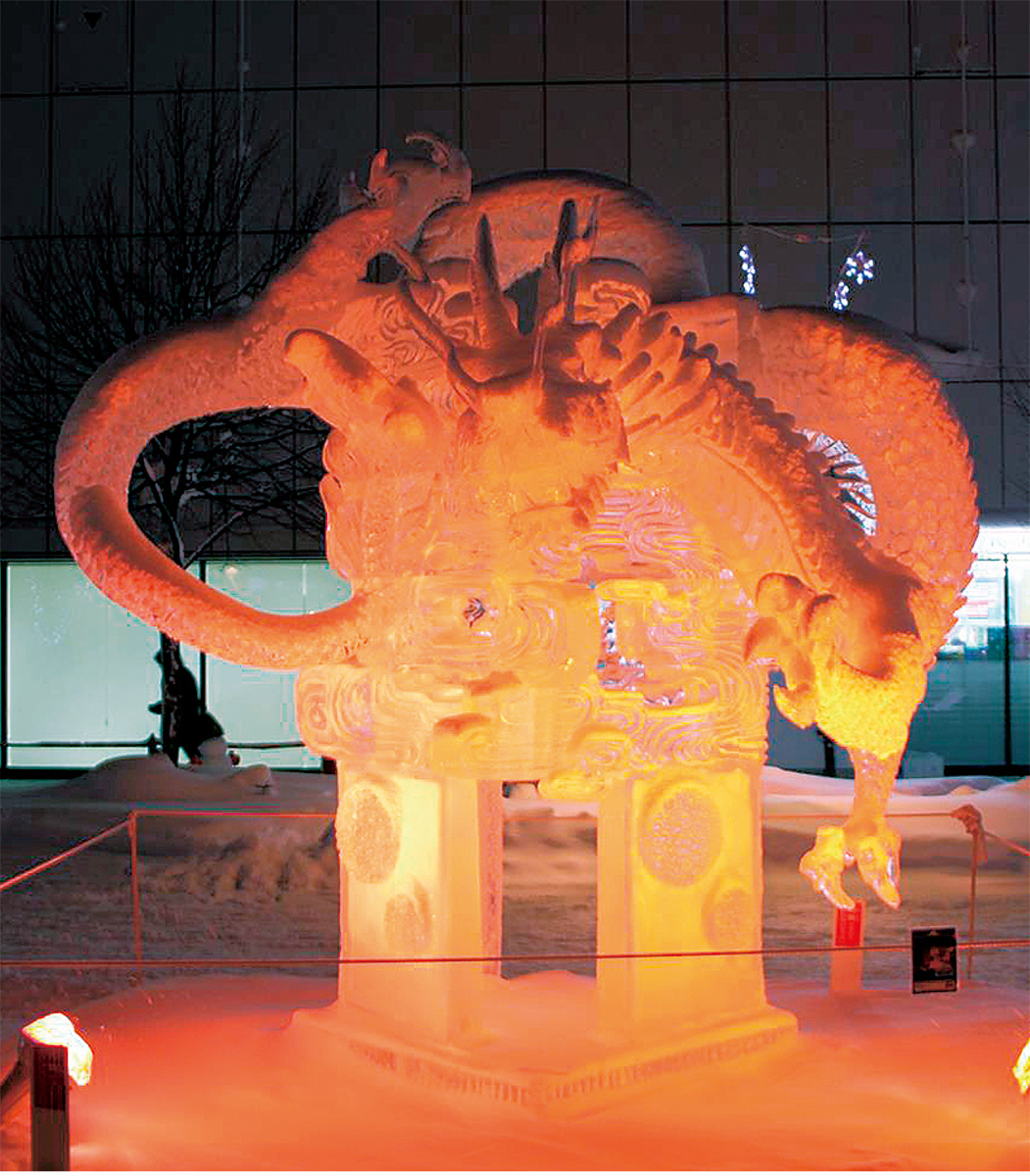 最優秀賞に輝いた作品「飛龍」（旭川市提供）