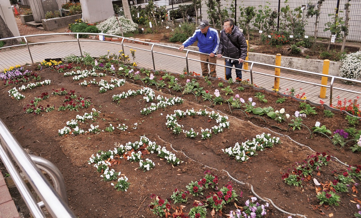 ビオラ植え｢Ｌ♡ＶＥ（ラブ）｣表現