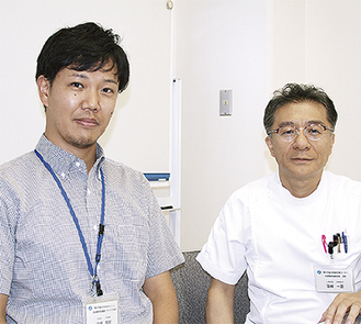 プログラムに関わる田原さん（左）と塩崎部長