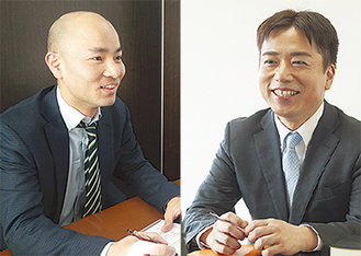 澤口さん(左)と森田さんが相談に対応