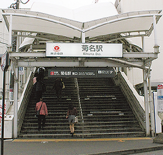 現在の菊名駅東口