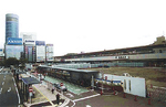 建設前の同駅「新横浜駅開業50周年記念事業委員会」提供