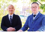 中田聡センター長(左）と吉原義人副センター長
