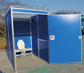 組立式のマンホールトイレ（写真提供･（株）セットアップ横浜）