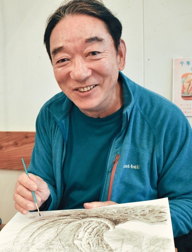 自己流の墨絵。楽しむが基本スタンス