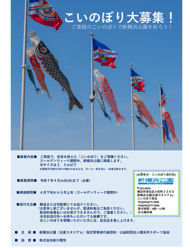 ｢こいのぼり｣募集のチラシ