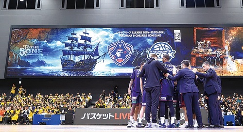 横長のビジョンが特長の横浜ＢＵＮＴＡＩ(C)Ｂ-ＣＯＲＳＡＩＲＳ