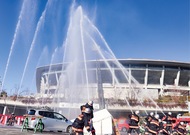 防災意識高める出初式