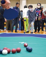 初のボッチャ大会