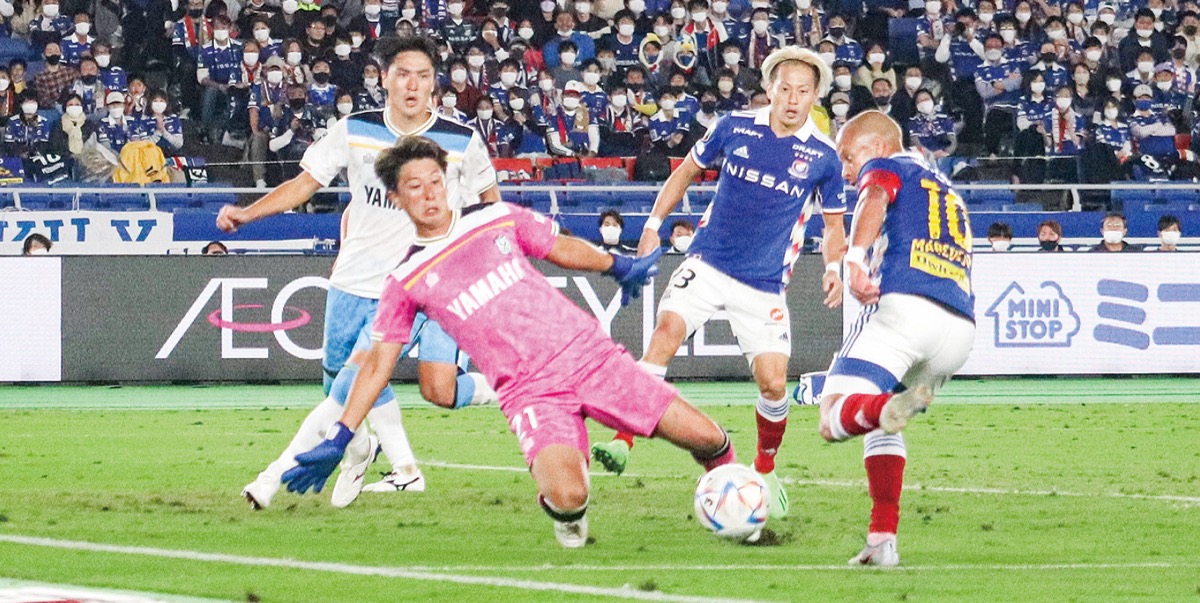 決定機を迎えるもゴールは決まらず＝12日撮影