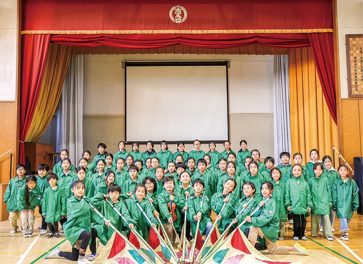 太尾小学校マーチングバンド＝提供写真