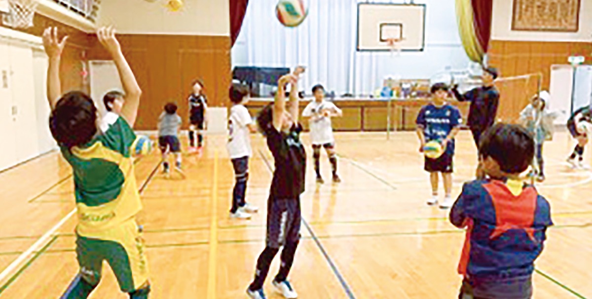 バレーボールに挑戦
