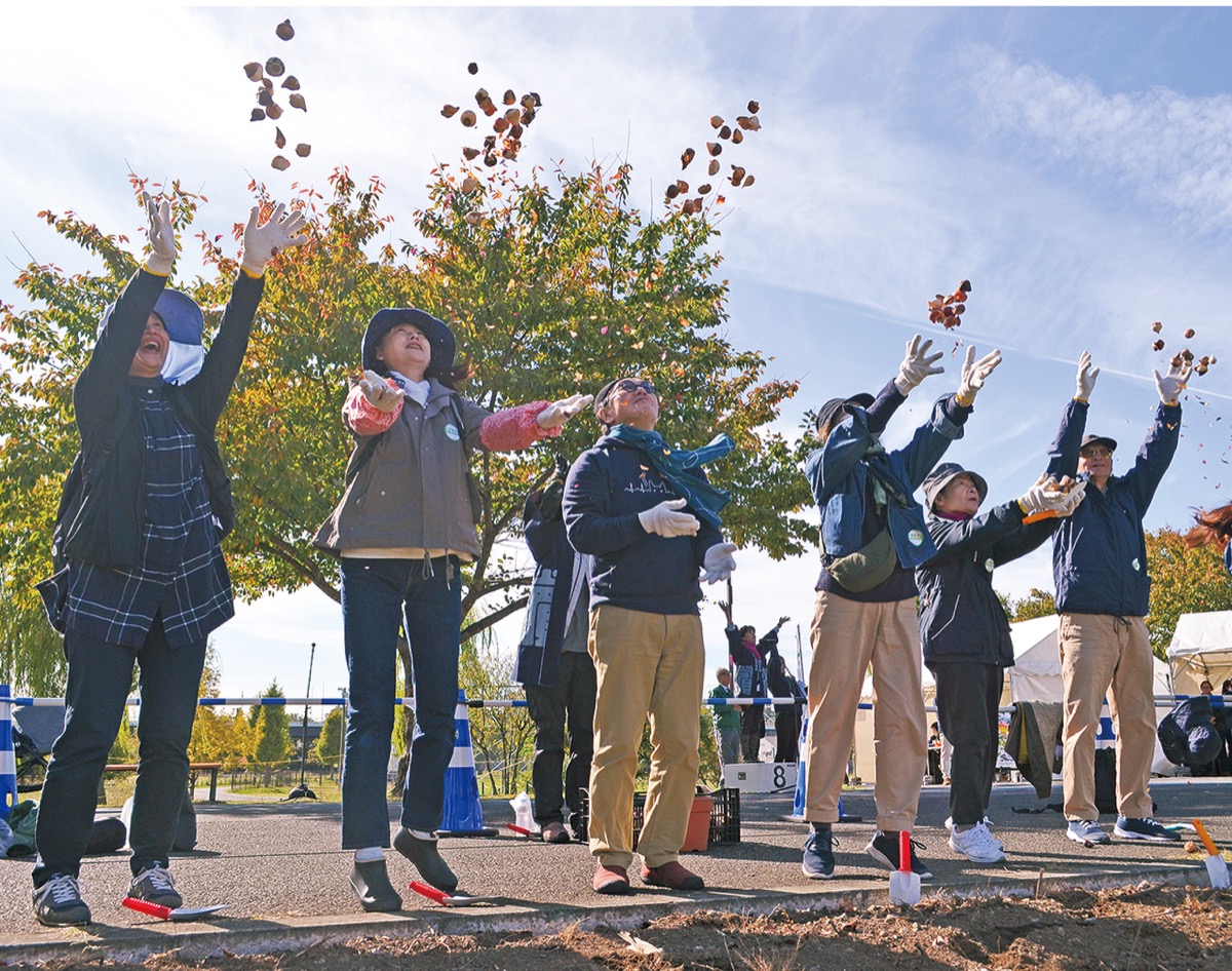 球根、天高く舞う