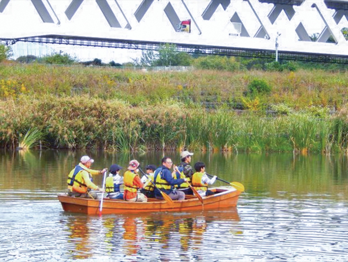 鶴見川の自然に触れる