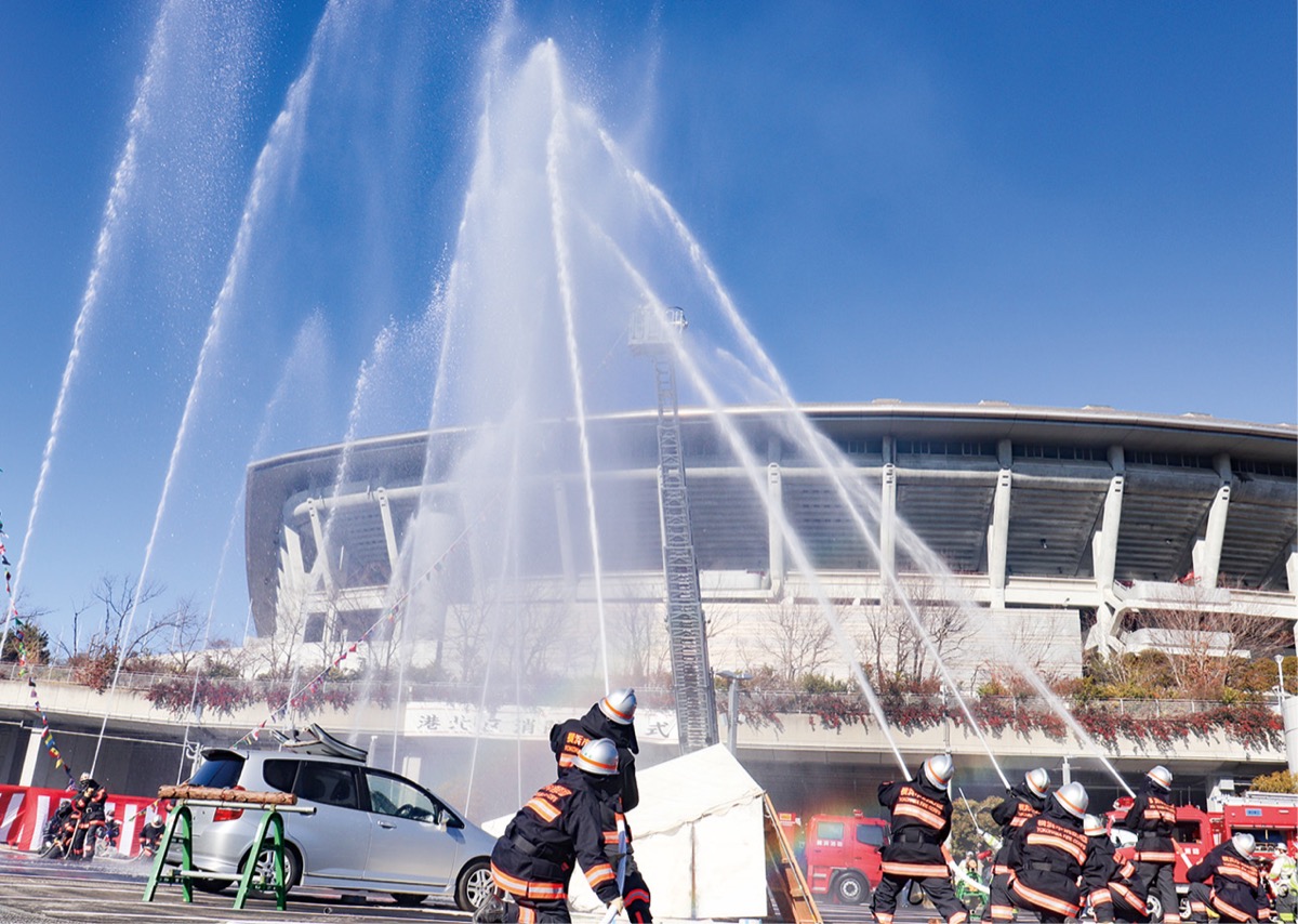 防災意識高める出初式