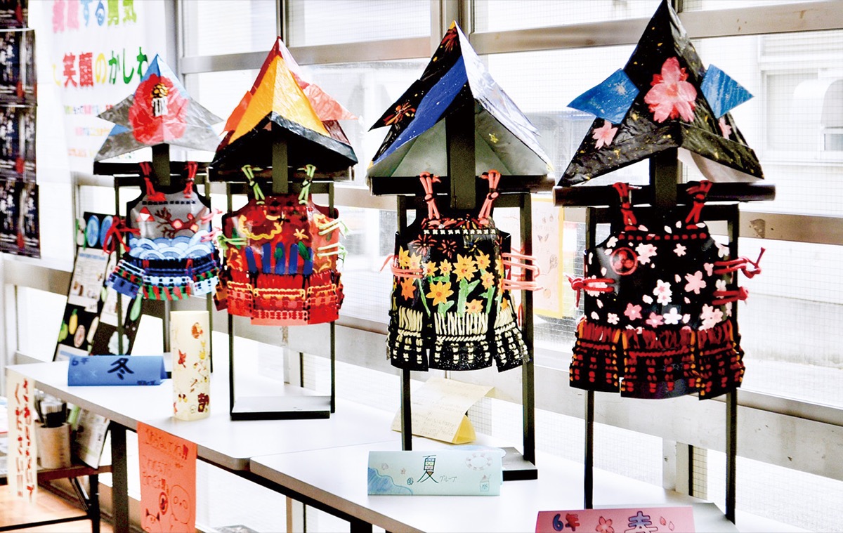 ｢春夏秋冬｣をモチーフにした手作り甲冑