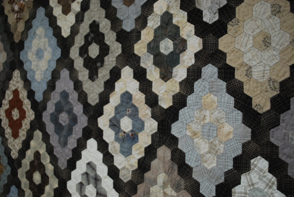 「ダイヤモンド・フィールド」キルトの模様