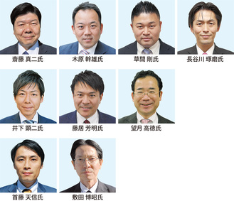 市議選定数5に7人か