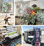 旧牛舎でマーケット