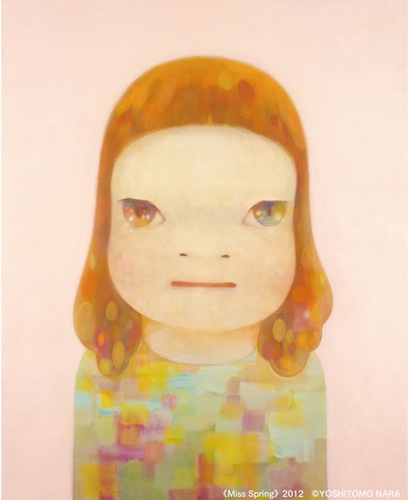 奈良美智《春少女》２０１２年　アクリル絵具、カンヴァス　２２７．０×１８２．０cm　横浜美術館蔵　©YoshitomoNara
