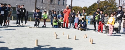 狙い通りの投てきで優勝を決めた｢だいキング｣チーム