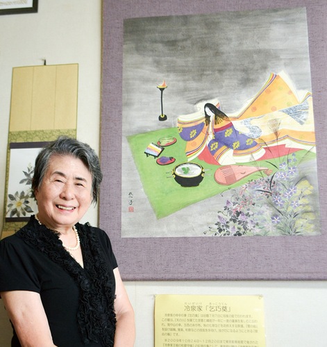 歌会の儀を描いた『冷泉家（れいぜいけ）「乞巧奠（きっこうてん）」』と福井さん