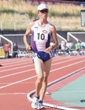 男子5000ｍ競歩で優勝した海田さん