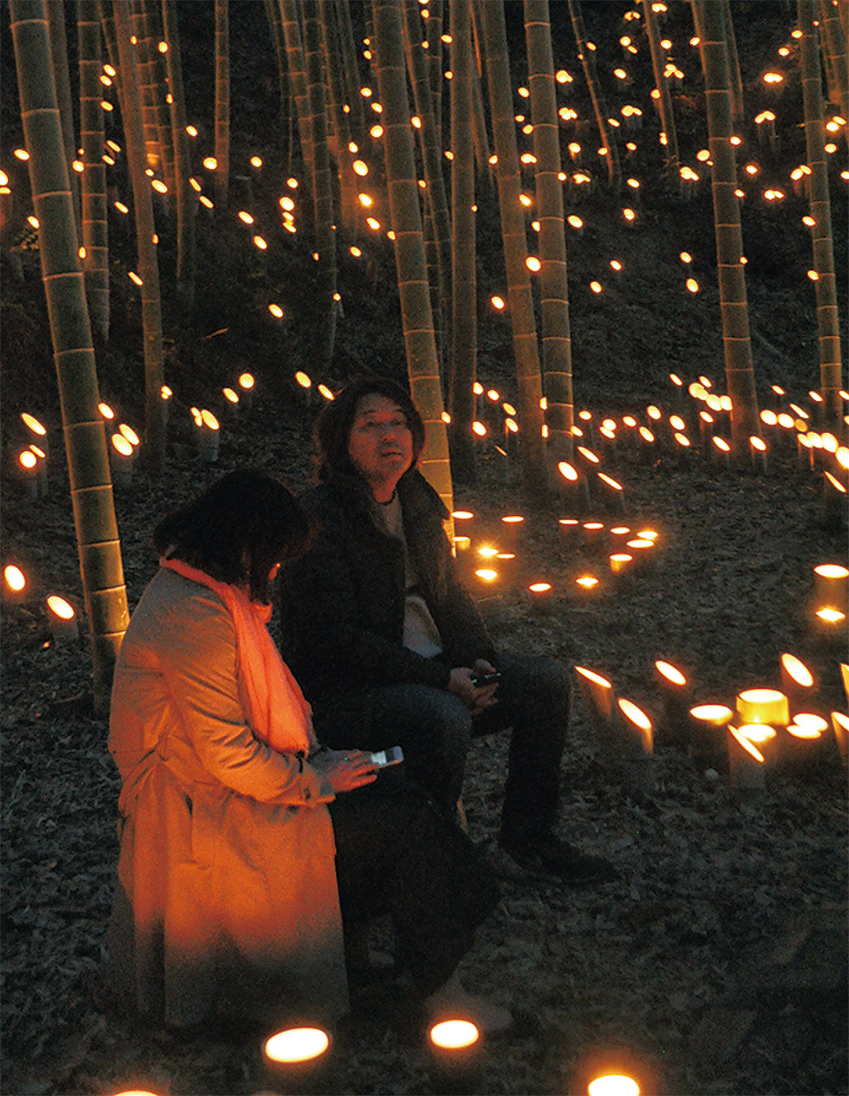 ３千本の竹灯籠