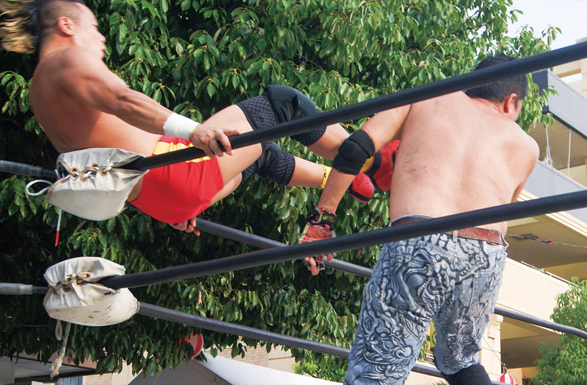 えだきん夜店市で大技