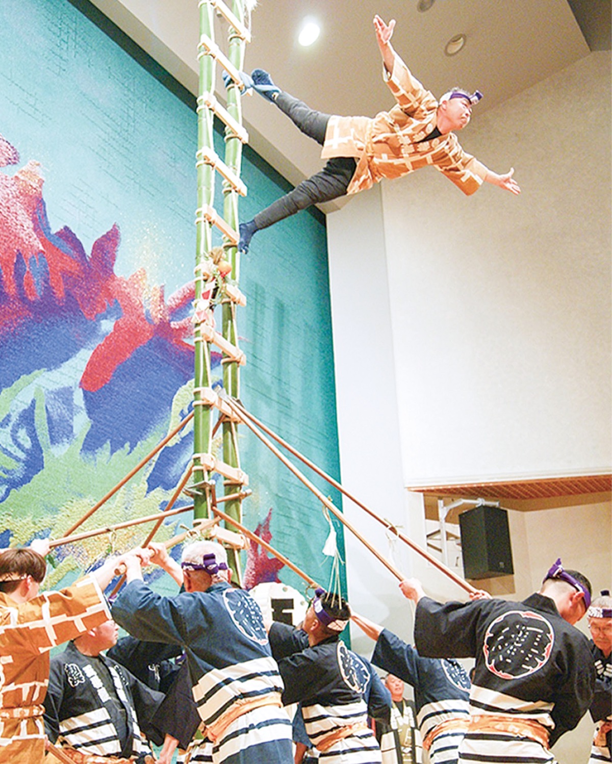 出初式で圧巻の演技を