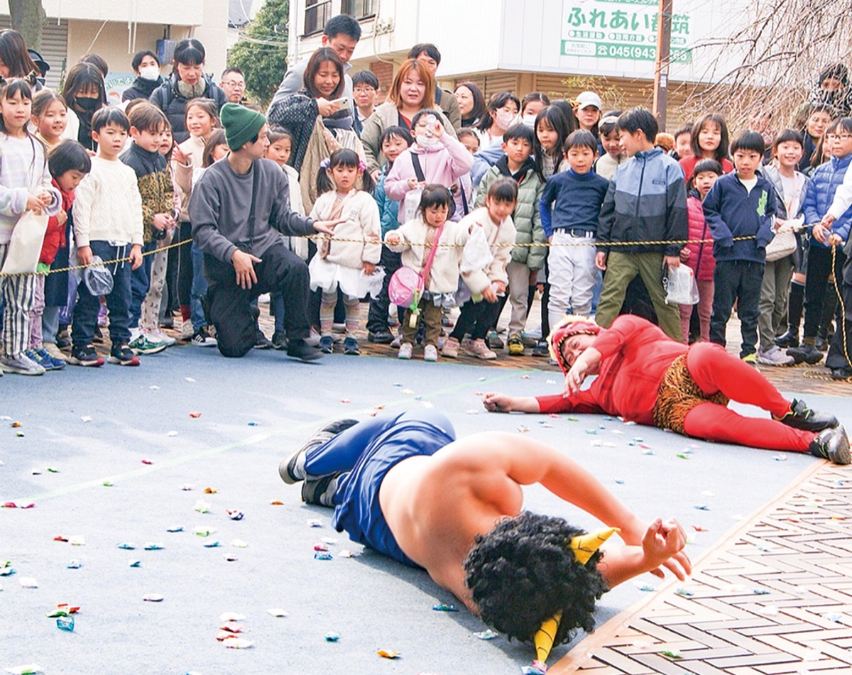 今年も飴で鬼退治