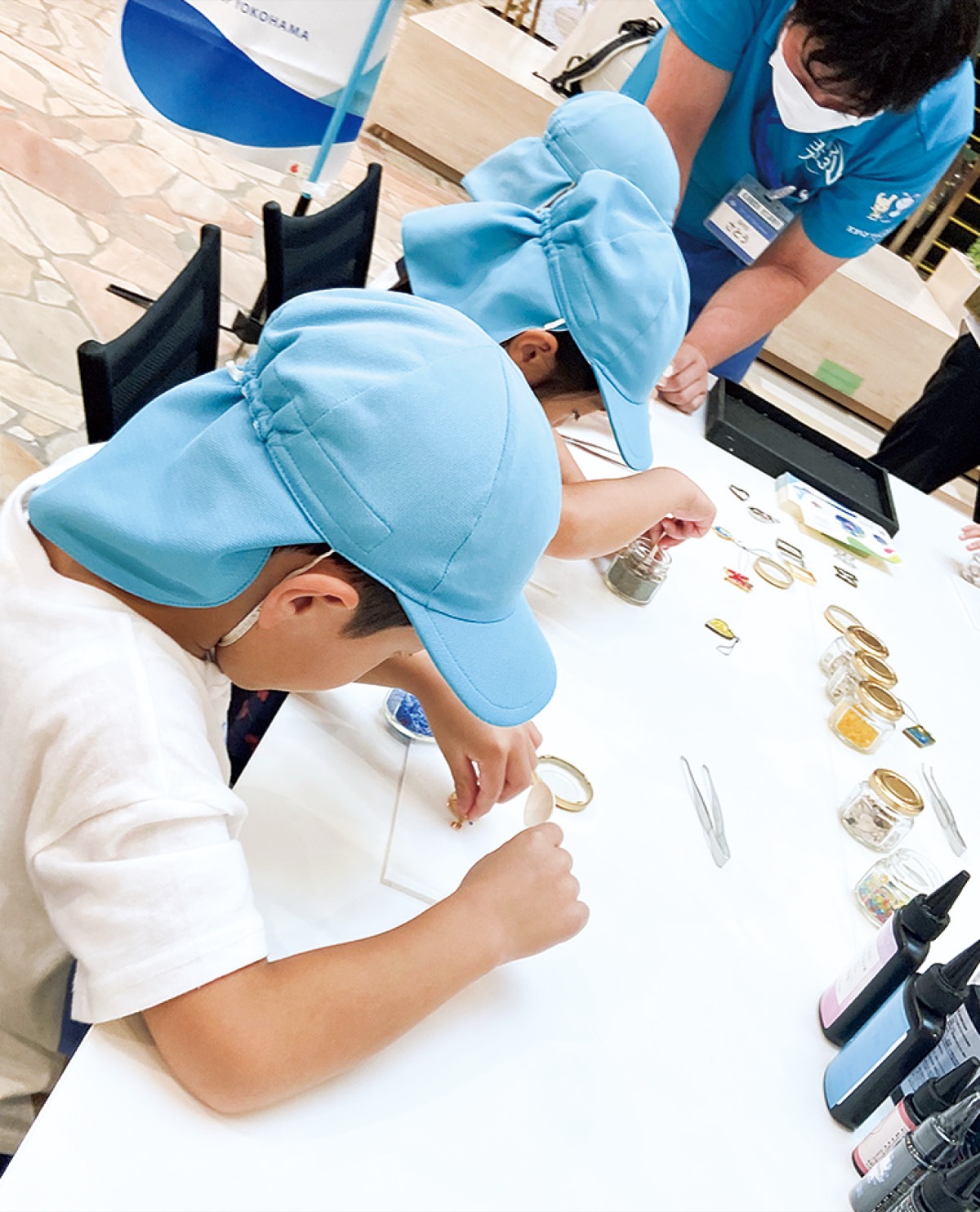 地元保育園児によるエコ工作体験