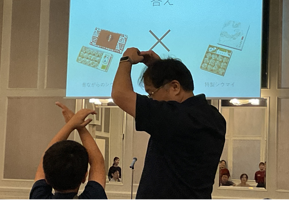 大盛り上がりとなった崎陽軒〇×クイズ