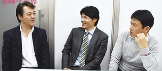 座談会の様子。左から、小吹さん、齋藤さん、浅尾さん