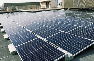 設置される太陽光発電パネルのイメージ＝横浜市提供