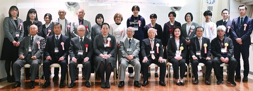 表彰を受けた選手ら