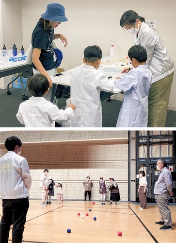 こども薬剤師やボッチャの体験コーナーも※昨年の様子