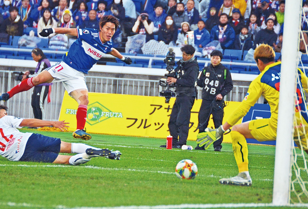 2試合連続ゴールを決めた遠藤選手