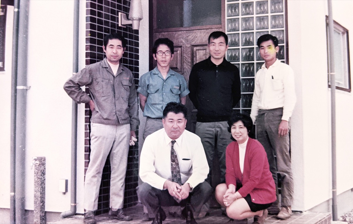 北澤社長の実家が事務所だったころ(1972年)