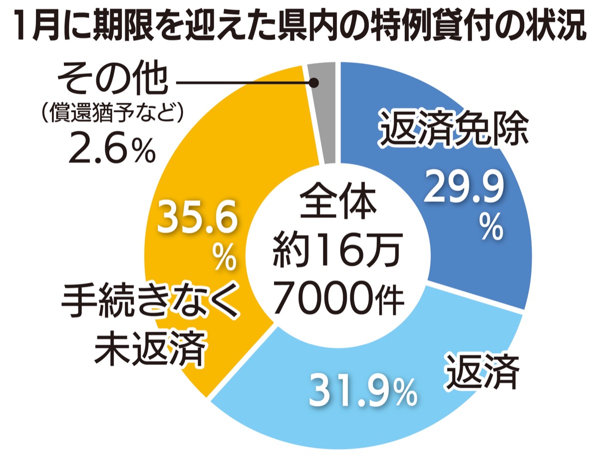 返済開始、３割強