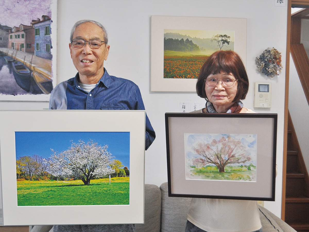 小島さん夫妻（本郷） 瀬谷の風景｢心に留めて｣ 3日まで 写真と絵画展 
