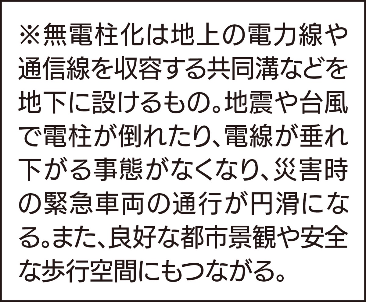無電柱化が難航 (写真2)