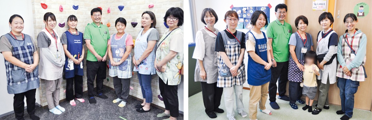 二俣川教室(右)と三ツ境教室のスタッフ