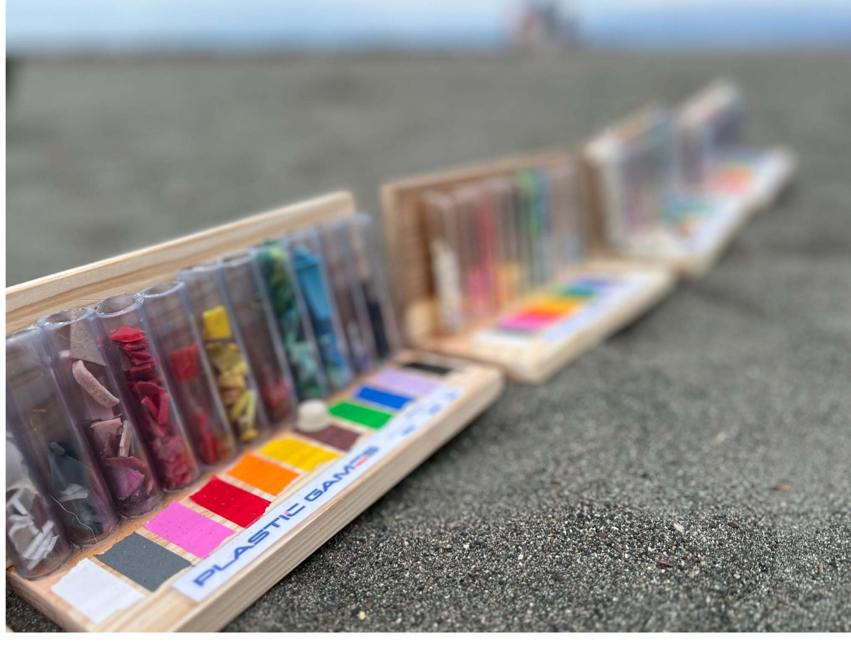 ゲーム形式でゴミ拾い