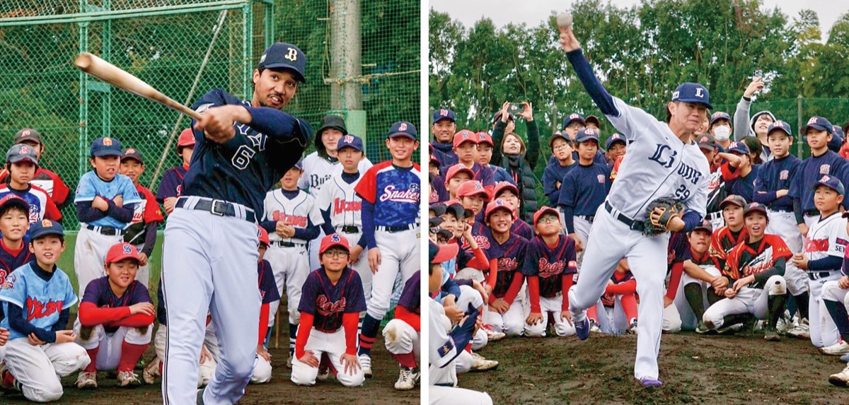 宗佑磨内野手や青山美夏人投手らプロが子どもたち指導