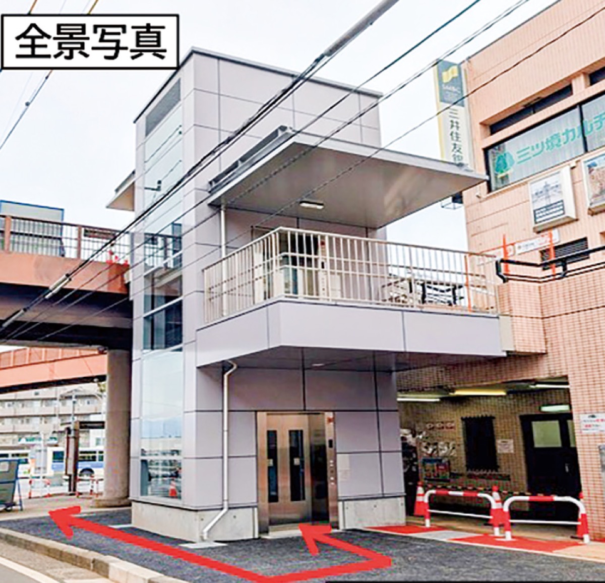 完成したエレベーター