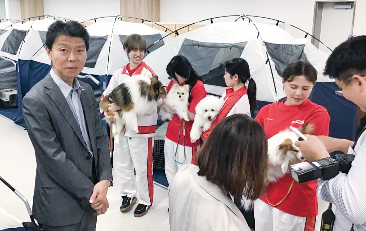 横浜動物専門学校にて